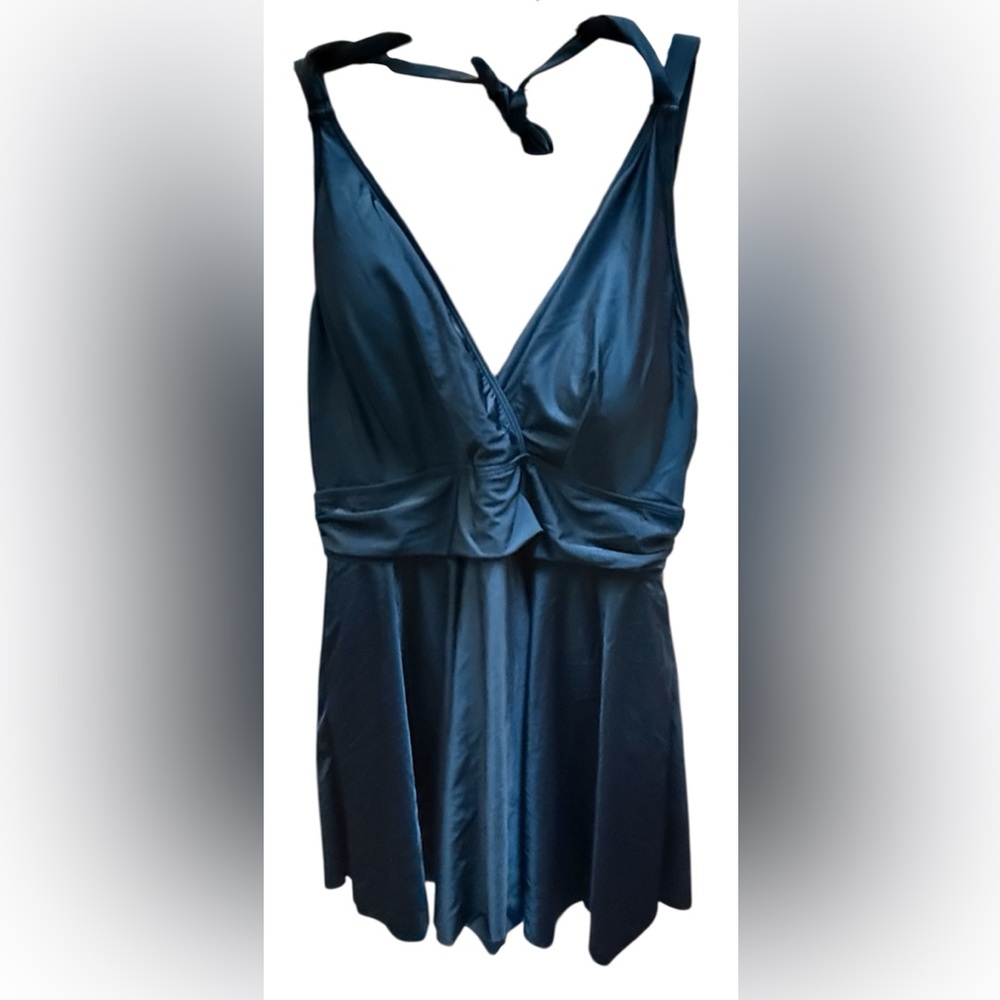 BloomChic Deep Teal One-Piece Swimdress